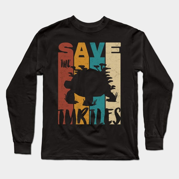 Save Turtles Long Sleeve T-Shirt by Promen Shirts